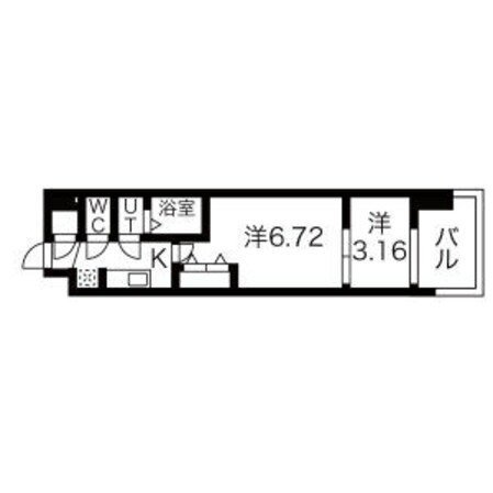 荒本駅 徒歩2分 5階の物件間取画像